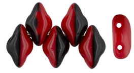 GEMDUO 8 x 5mm (loose) : Opaque Red/Black