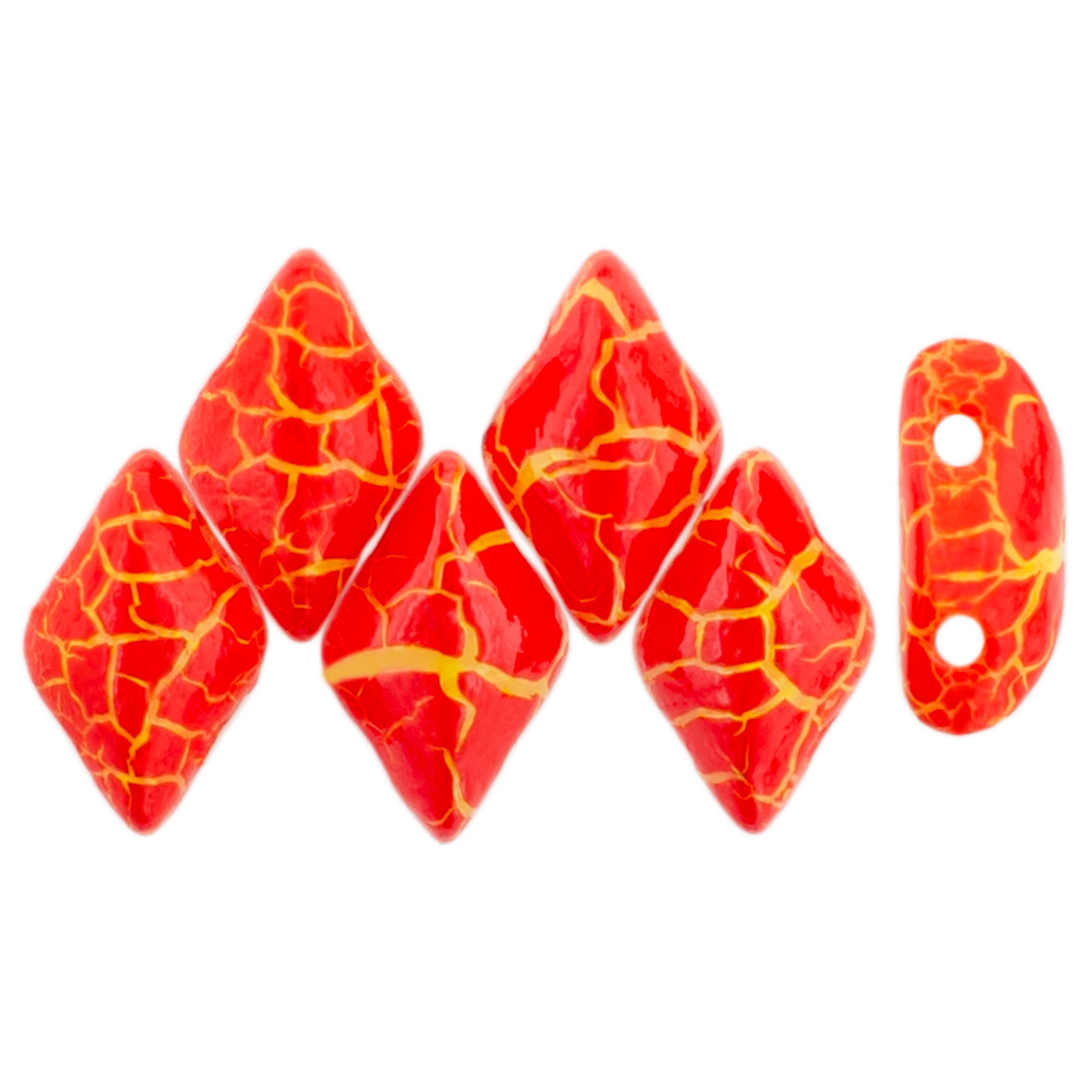 GEMDUO 8 x 5mm (loose) : Colortrends: Ionic Red/Yellow