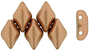 GEMDUO 8 x 5mm (loose) : Matte - Metallic Copper