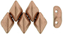 GEMDUO 8 x 5mm (loose) : Matte - Metallic Bronze Copper