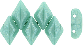 GEMDUO 8 x 5mm (loose) : Luster - Opaque Turquoise