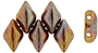 GEMDUO 8 x 5mm (loose) : Opaque Red - Bronze Vega