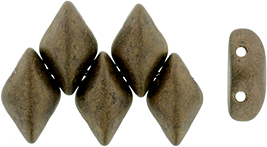 GEMDUO 8 x 5mm (loose) : Matte - Dk Bronze