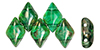 GEMDUO 8 x 5mm (loose) : Emerald - Rembrandt