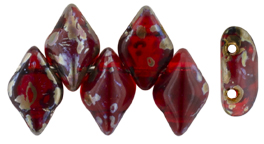 GEMDUO 8 x 5mm (loose) : Siam Ruby - Rembrandt