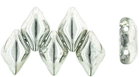 GEMDUO 8 x 5mm (loose) : Silver 1/2