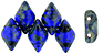 GEMDUO 8 x 5mm (loose) : Cobalt - Picasso