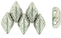 GEMDUO 8 x 5mm (loose) : Silver Luster - Jet