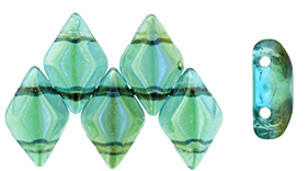 GEMDUO 8 x 5mm (loose) : Twilight - Aquamarine