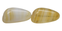 Nugget 33/19mm (loose) : Stripe Beige/Lt Topaz