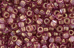 Matubo 3-Cut Seed Bead 6/0 (loose) : Luster - Pink