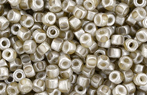 Matubo 3-Cut Seed Bead 6/0 (loose) : Silver Luster - Rosaline