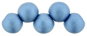 Top Hole Round 6mm (loose) : ColorTrends: Satin Metallic Azure