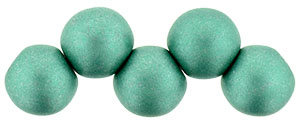 Top Hole Round 6mm (loose) : Color Trends: Satin Metallic Teal