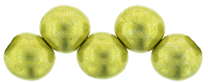Top Hole Round 6mm (loose) : ColorTrends: Saturated Metallic Primrose Yellow
