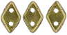 CzechMates Diamond Bead 4x6.5mm (loose) : ColorTrends: Saturated Metallic Golden Lime
