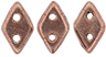 CzechMates Diamond Bead 6.5 x 4mm (loose) : ColorTrends: Saturated Metallic Autumn Maple