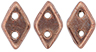 CzechMates Diamond Bead 4x6.5mm (loose) : ColorTrends: Saturated Metallic Autumn Maple