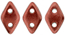 CzechMates Diamond Bead 4x6.5mm (loose) : ColorTrends: Saturated Metallic Cherry Tomato