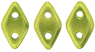 CzechMates Diamond Bead 4x6.5mm (loose) : ColorTrends: Saturated Metallic Lime Punch