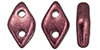 CzechMates Diamond 6.5 x 4mm (loose) : ColorTrends: Saturated Metallic Red Pear