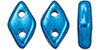 CzechMates Diamond 4x6.5mm (loose) : ColorTrends: Saturated Metallic Nebulas Blue