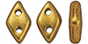 CzechMates Diamond 4x6.5mm (loose) : ColorTrends: Saturated Metallic Ceylon Yellow