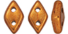 CzechMates Diamond 4x6.5mm (loose) : ColorTrends: Saturated Metallic Russet Orange