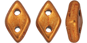 CzechMates Diamond 6.5 x 4mm (loose)  : ColorTrends: Saturated Metallic Russet Orange