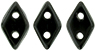 CzechMates Diamond Bead 6.5 x 4mm (loose) : Jet