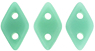 CzechMates Diamond Bead 6.5 x 4mm (loose) : Opaque Turquoise