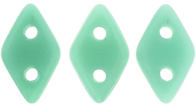 CzechMates Diamond Bead 6.5 x 4mm (loose) : Opaque Turquoise