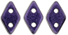 CzechMates Diamond Bead 6.5 x 4mm (loose) : Metallic Suede - Purple