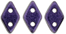CzechMates Diamond Bead 4x6.5mm (loose) : Metallic Suede - Purple