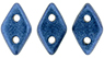 CzechMates Diamond Bead 4x6.5mm (loose) : Metallic Suede - Blue