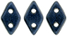 CzechMates Diamond Bead 4x6.5mm (loose) : Metallic Suede - Dk Blue