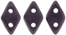CzechMates Diamond Bead 6.5 x 4mm (loose) : Metallic Suede - Dk Plum