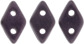 CzechMates Diamond Bead 6.5 x 4mm (loose) : Metallic Suede - Dk Plum