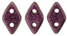 CzechMates Diamond Bead 6.5 x 4mm (loose) : Metallic Suede - Pink