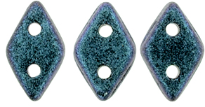 CzechMates Diamond Bead 6.5 x 4mm (loose) : Polychrome - Indigo Orchid