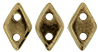 CzechMates Diamond Bead 6.5 x 4mm (loose) : Bronze