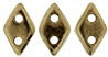 CzechMates Diamond Bead 4x6.5mm (loose) : Bronze