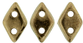 CzechMates Diamond Bead 6.5 x 4mm (loose) : Bronze