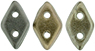 CzechMates Diamond Bead 4x6.5mm (loose) : Matte - Metallic Leather