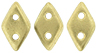 CzechMates Diamond Bead 6.5 x 4mm (loose) : Matte - Metallic Flax