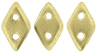 CzechMates Diamond Bead 4x6.5mm (loose) : Matte - Metallic Flax