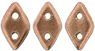 CzechMates Diamond Bead 4x6.5mm (loose) : Matte - Metallic Copper