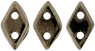CzechMates Diamond Bead 4x6.5mm (loose) : Dk Bronze
