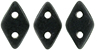 CzechMates Diamond Bead 4x6.5mm (loose) : Matte - Jet