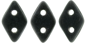 CzechMates Diamond Bead 6.5 x 4mm (loose) : Matte - Jet